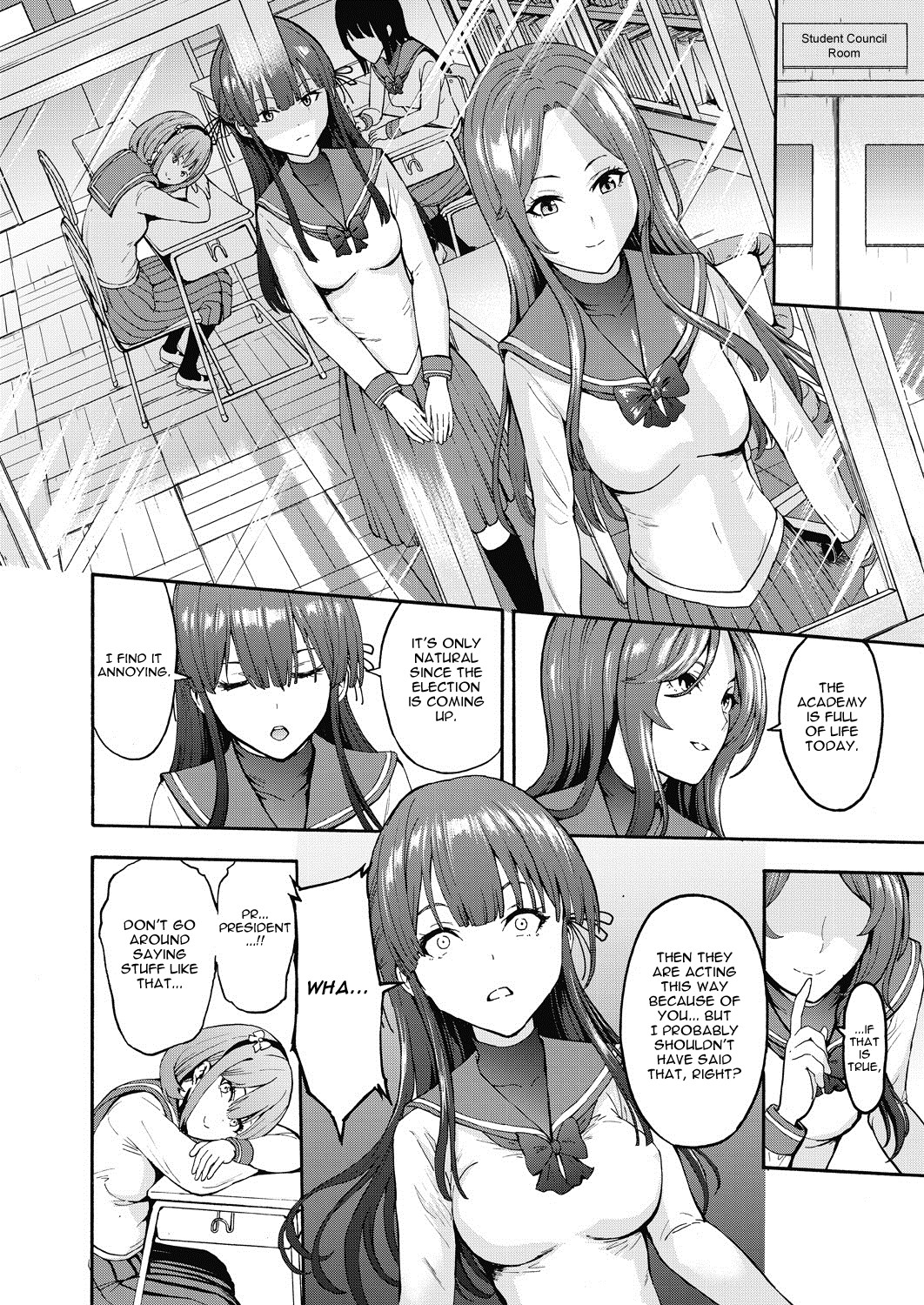 Hentai Manga Comic-Student Council President The Dark Side Ch. 1-Read-8